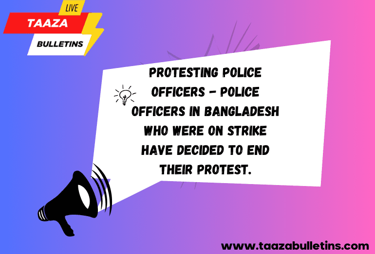 Protesting police officers