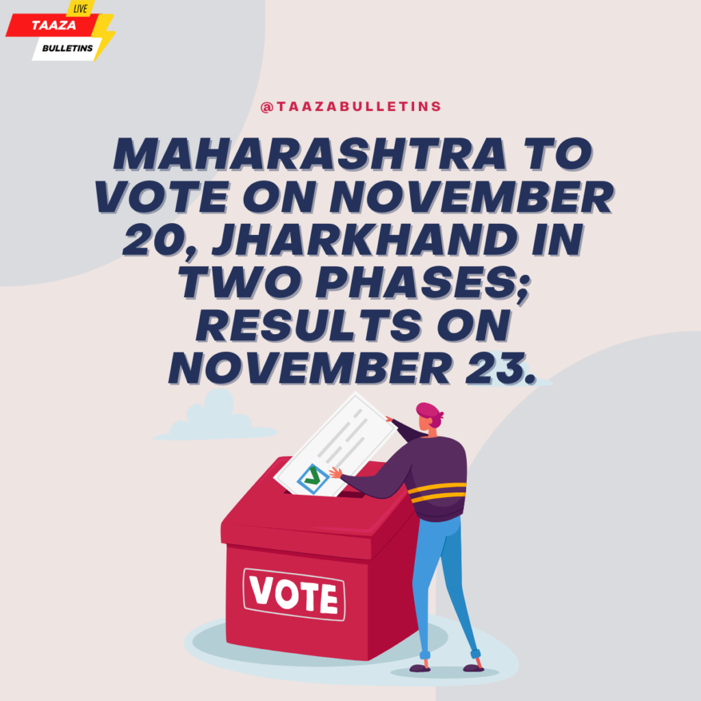 Maharashtra To Vote On Nov 20