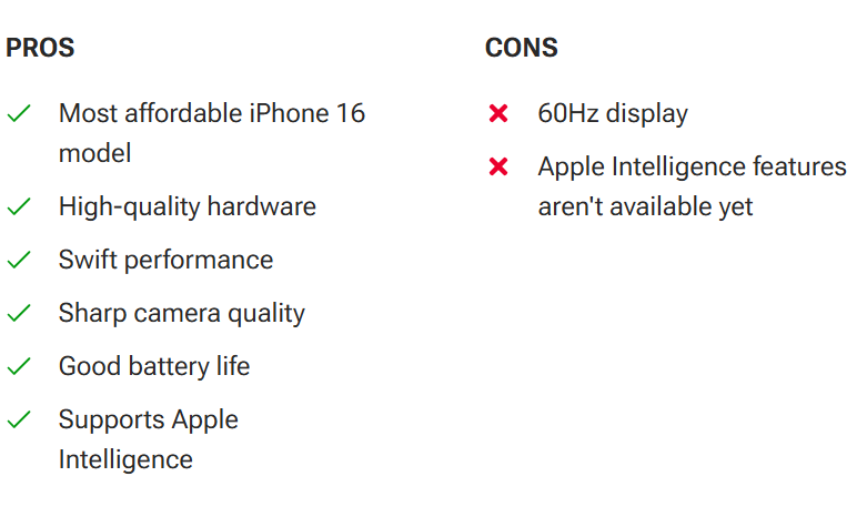 Apple iPhone 16