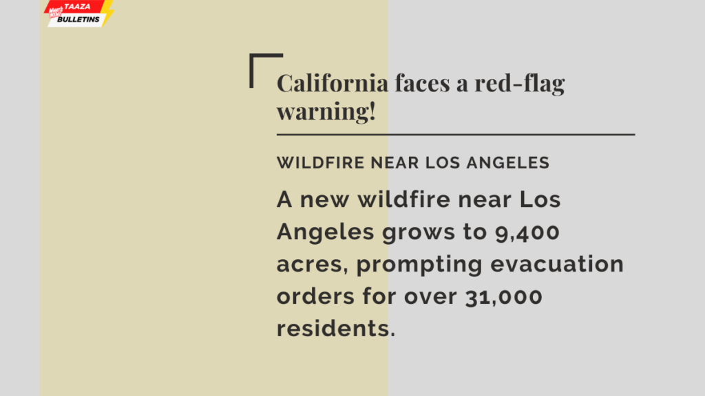 wildfire near Los Angeles