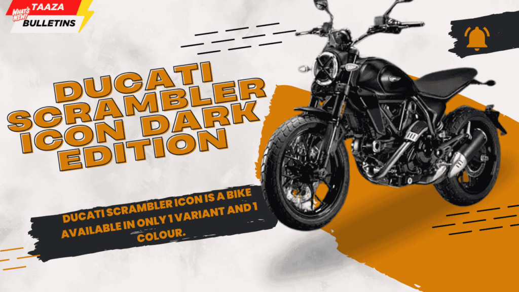 Ducati Scrambler Icon Dark Edition