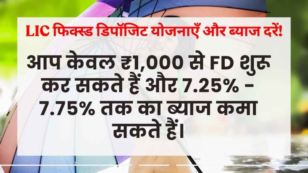 LIC FD Interest Rates
