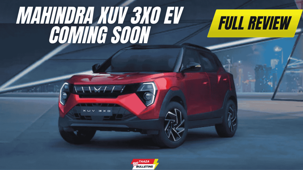 Mahindra XUV 3XO EV Coming Soon