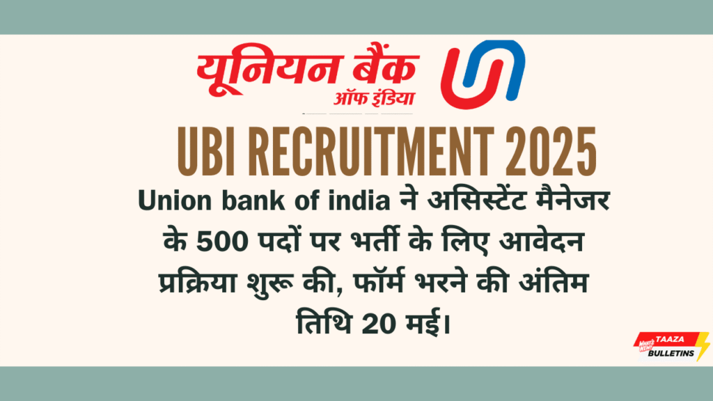 UBI Recruitment 2025