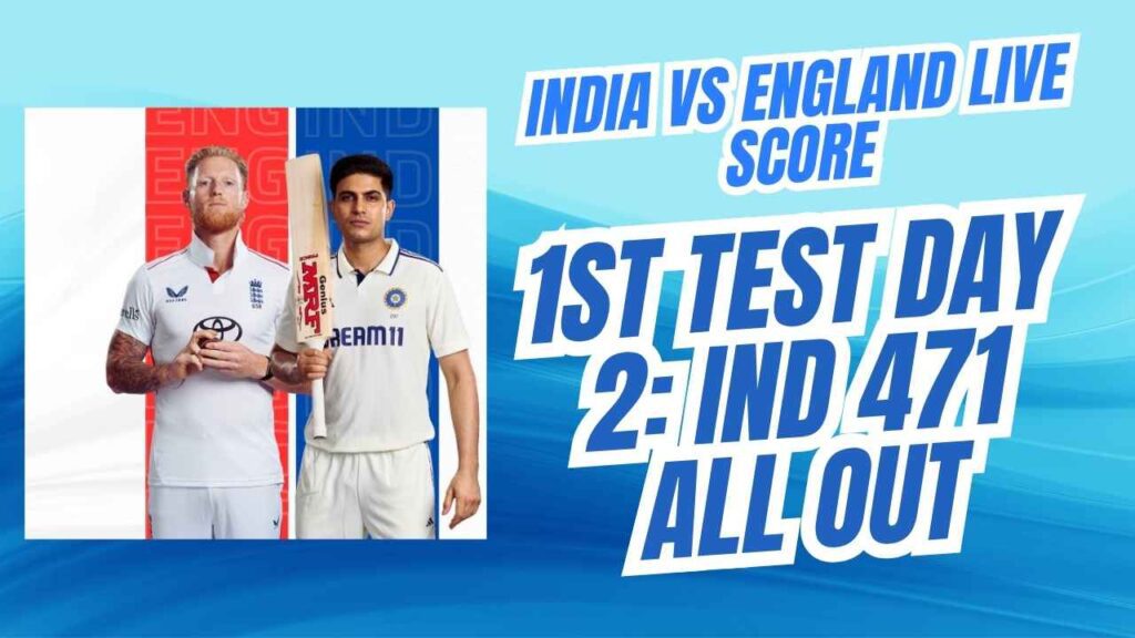 India vs England Live Score