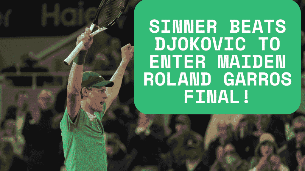 Sinner beats Djokovic