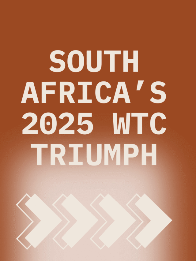 South Africa win World Test Championship